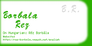 borbala rez business card